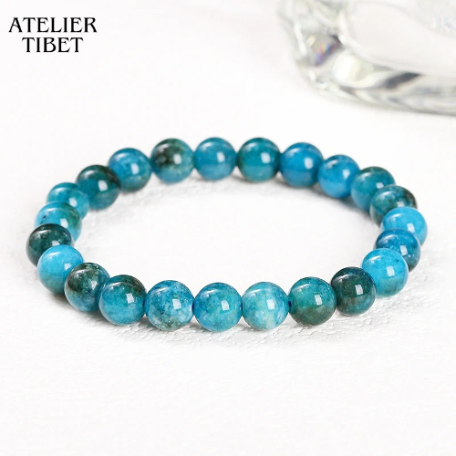 ATELIER-TIBET Bracelet Perles Naturelles Homme – Style Géométrique Décontracté