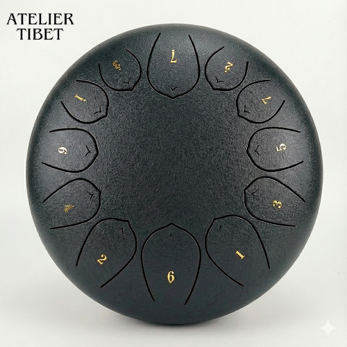 ATELIER-TIBET Tongue Drum 13 notes 432 Hz – Percussion mélodique & relaxation