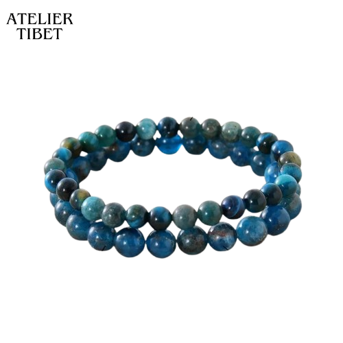 ATELIER-TIBET Bracelet Perles Naturelles Homme – Style Géométrique Décontracté