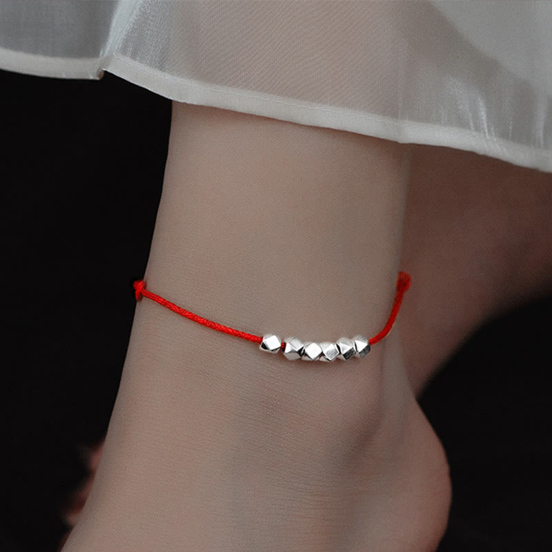 ATELIER-TIBET Chevillère Spirituelle Argent 925 et Corde Tressée