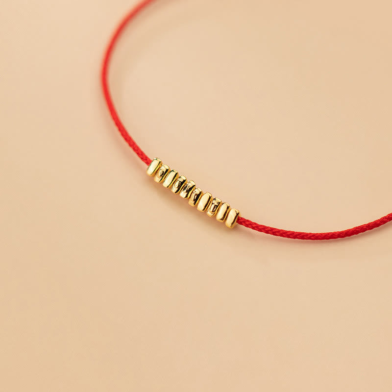 ATELIER-TIBET – Bracelet Fil Rouge & Argent Sterling 925, Tressage Fin Protecteur