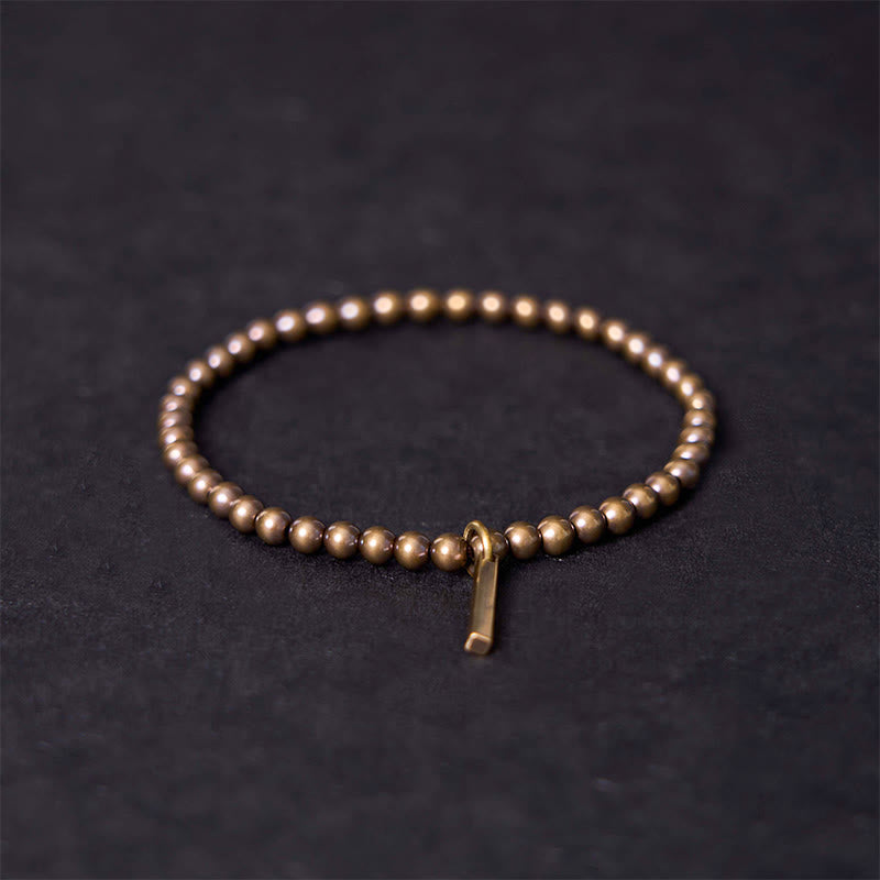 ATELIER-TIBET – Bracelet Spirituel Self-Care en Perles de Cuivre & Laiton