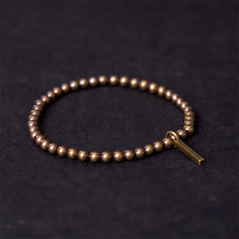 ATELIER-TIBET – Bracelet Spirituel Self-Care en Perles de Cuivre & Laiton