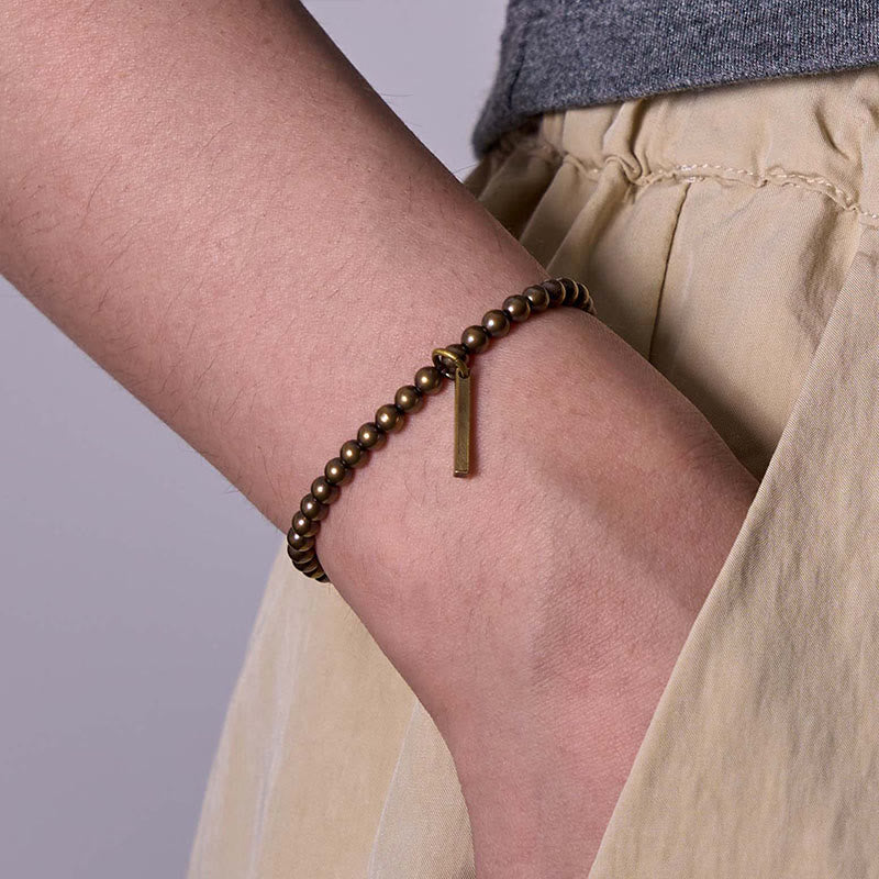 ATELIER-TIBET – Bracelet Spirituel Self-Care en Perles de Cuivre & Laiton