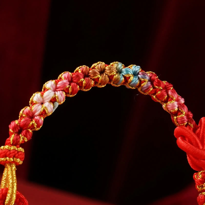 ATELIER-TIBET – Bracelet de Protection Fil Rouge avec Breloque Serpent en Alliage de Cuivre (Ajustable)
