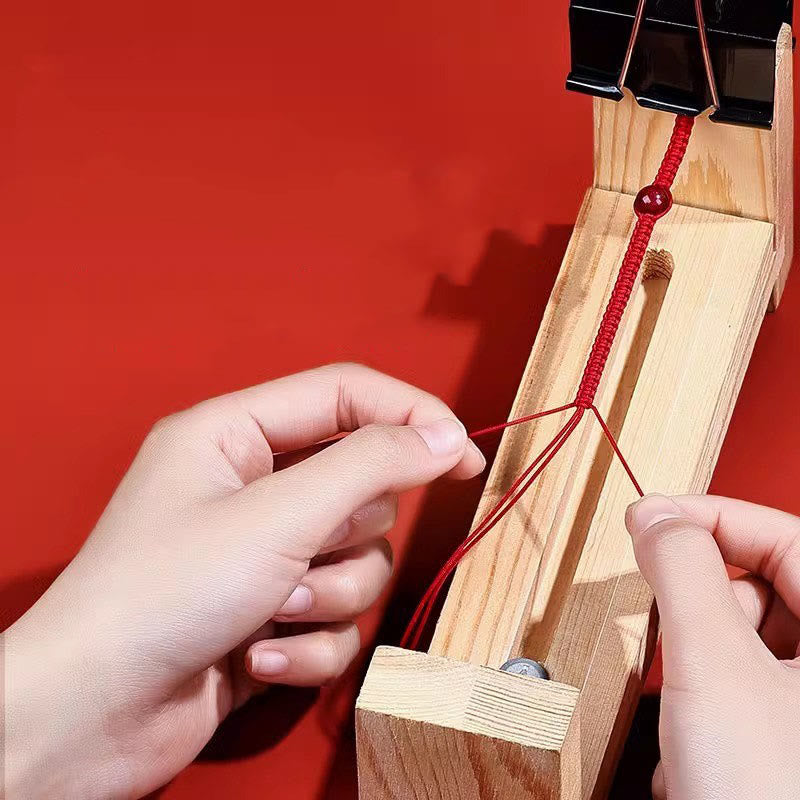 ATELIER-TIBET – Bracelet Porte-Bonheur Fil Rouge & Symbole Fu en Argent Sterling 925