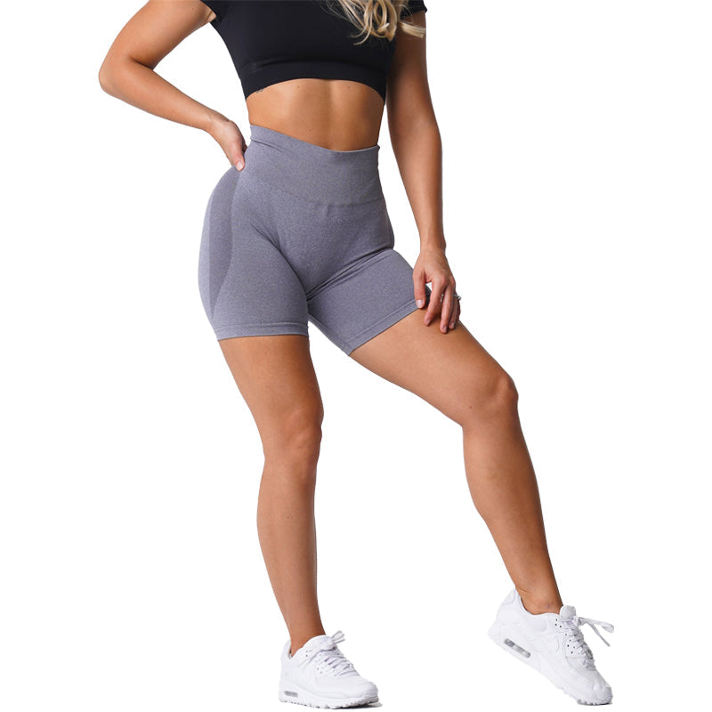 ATELIER-TIBET – Legging de Yoga Push Up Gris en Nylon Respirant
