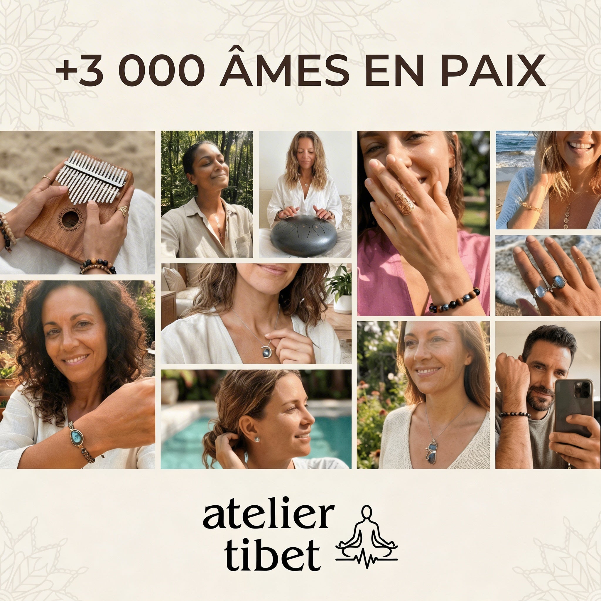 ATELIER-TIBET – Bracelet Lien Sacré- Noeud de Sorcière
