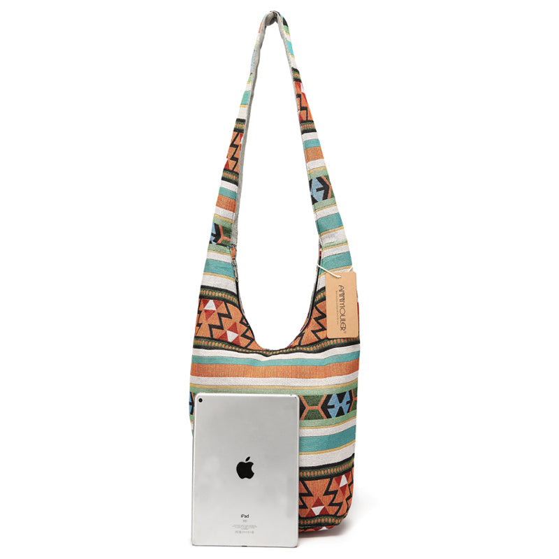 ATELIER-TIBET – Sac à bandoulière femme grande capacité – Polyester – 50 cm