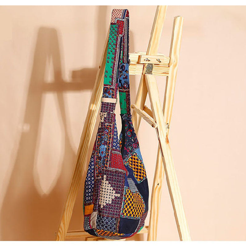ATELIER-TIBET – Sac à bandoulière femme à sangle réglable – Polyester – 38 cm