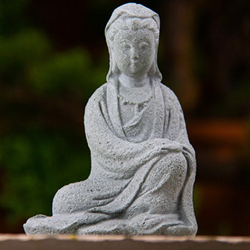 ATELIER-TIBET Statue Avalokiteshvara en grès – Bénédiction et sérénité pour la maison