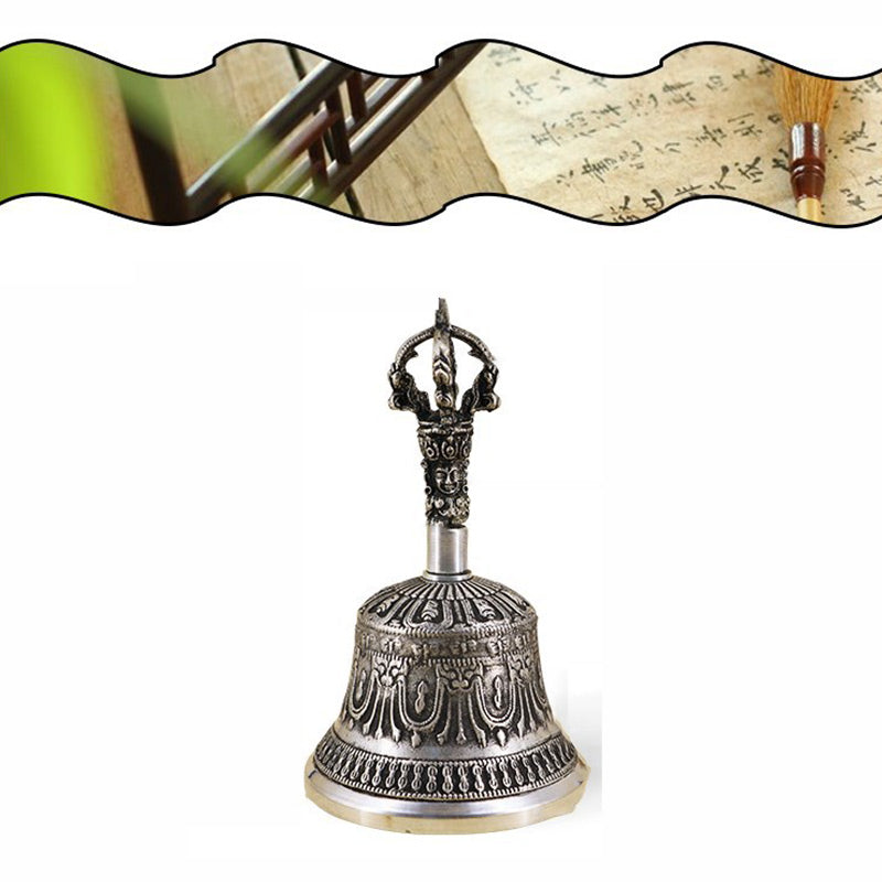 ATELIER-TIBET – Cloche de Méditation et Vajra Dorje | Ensemble Rituel en Cuivre