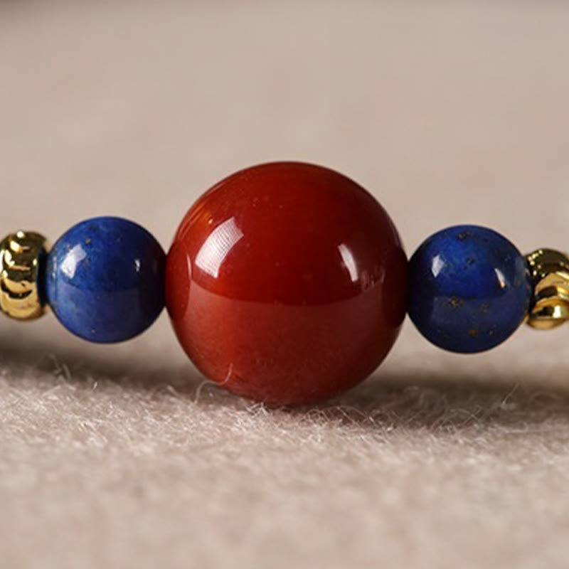 ATELIER-TIBET – Bracelet Équilibre en Lazurite Naturelle 4 mm (Méditation & Pleine Conscience)