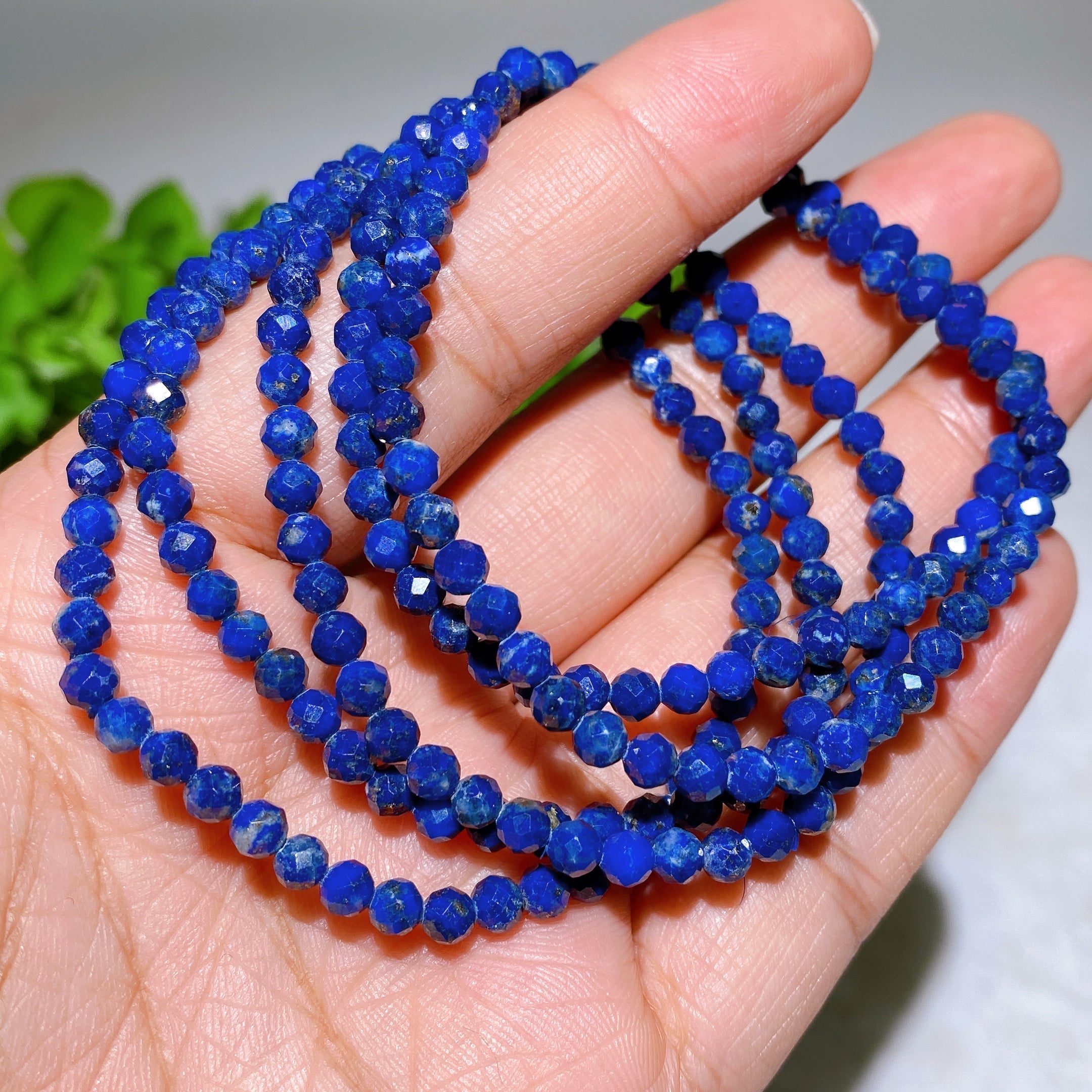 ATELIER-TIBET – Bracelet Élégant en Quartz Rose Facetté 4 mm