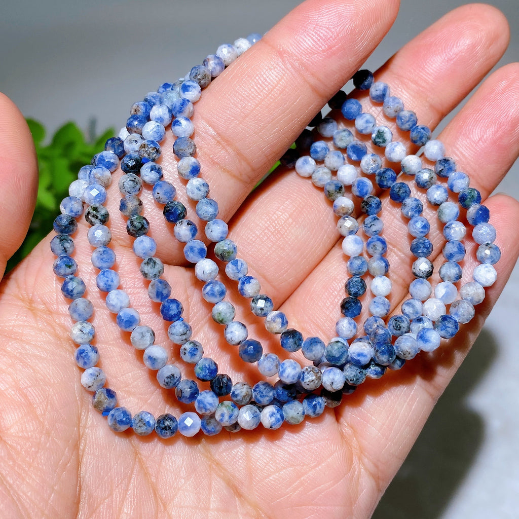 ATELIER-TIBET – Bracelet Élégant en Quartz Rose Facetté 4 mm