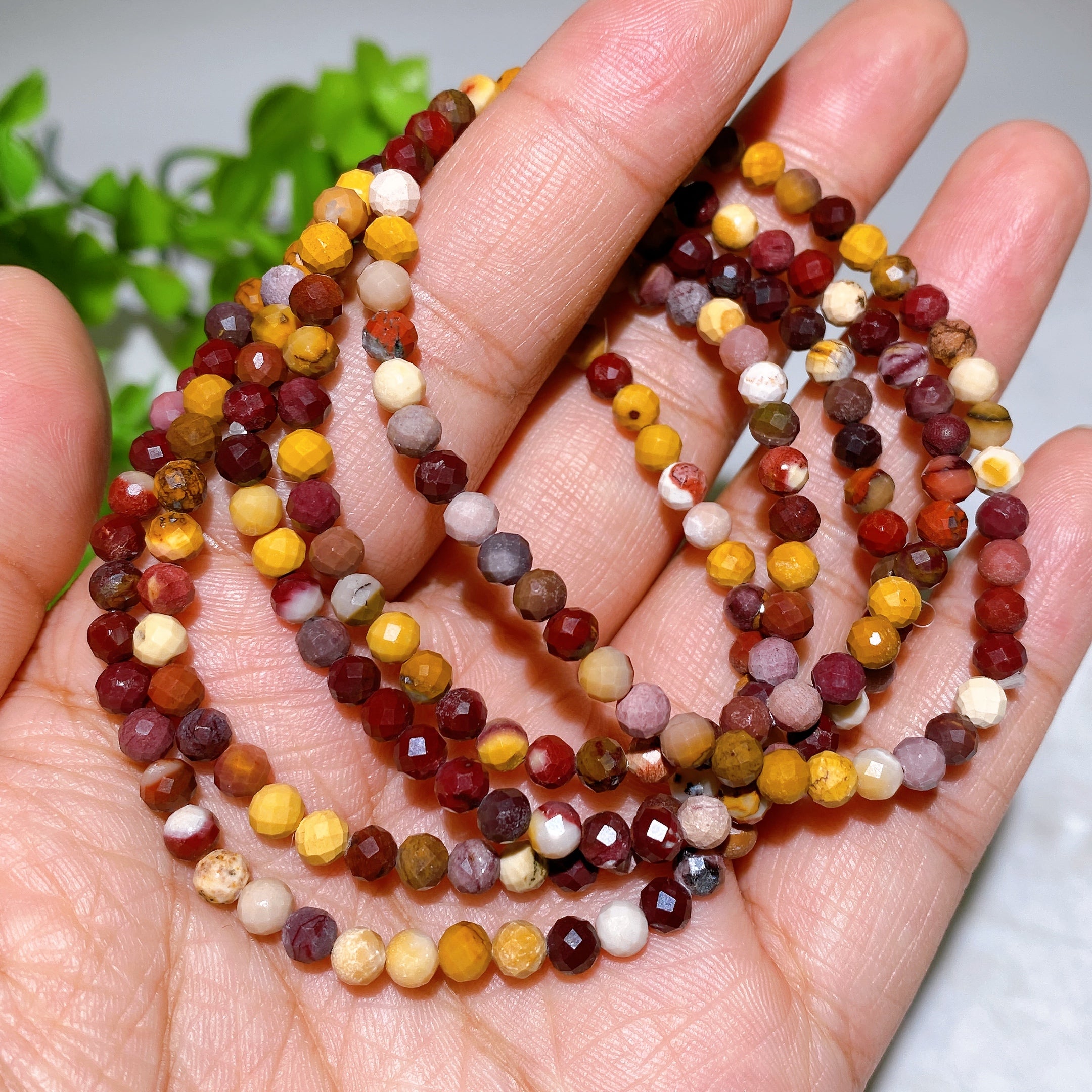 ATELIER-TIBET – Bracelet Élégant en Quartz Rose Facetté 4 mm