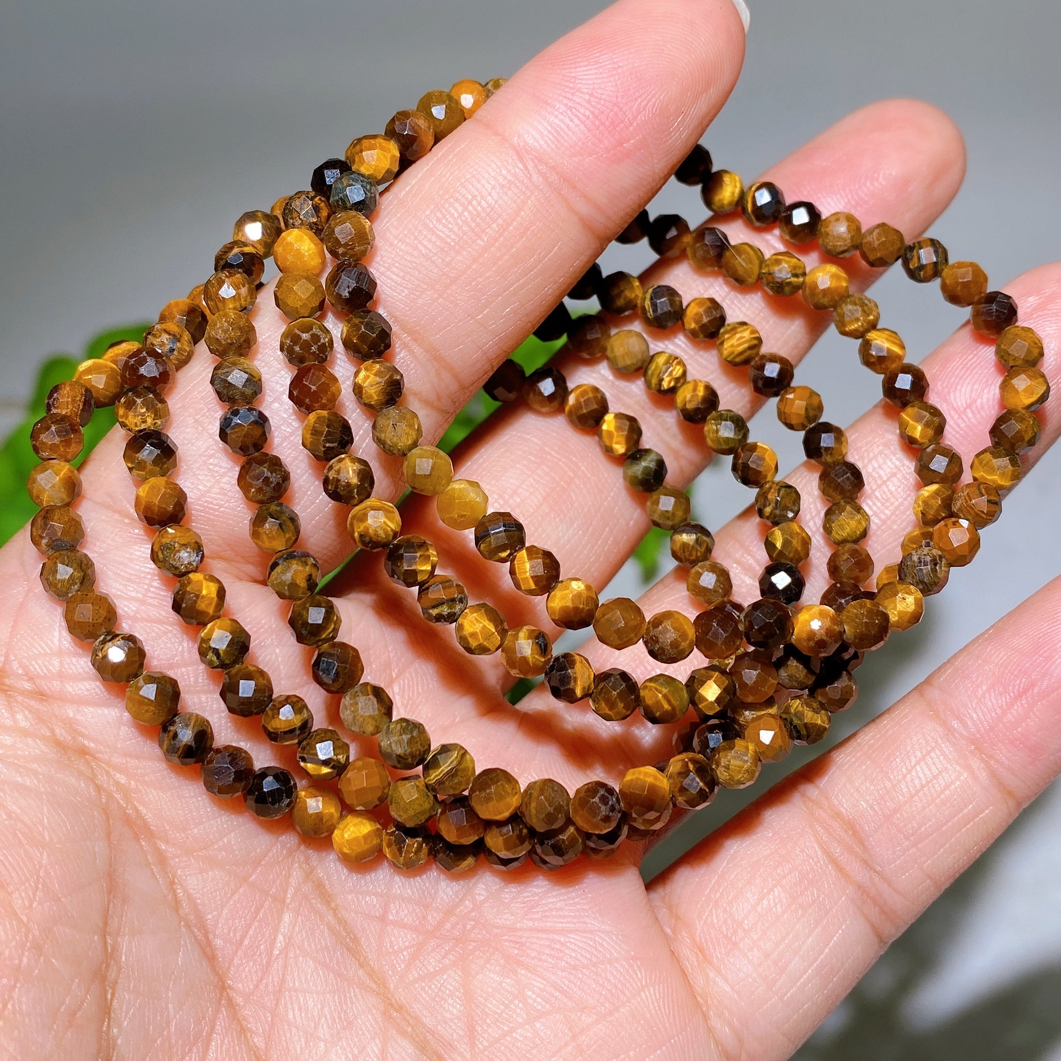 ATELIER-TIBET – Bracelet Élégant en Quartz Rose Facetté 4 mm