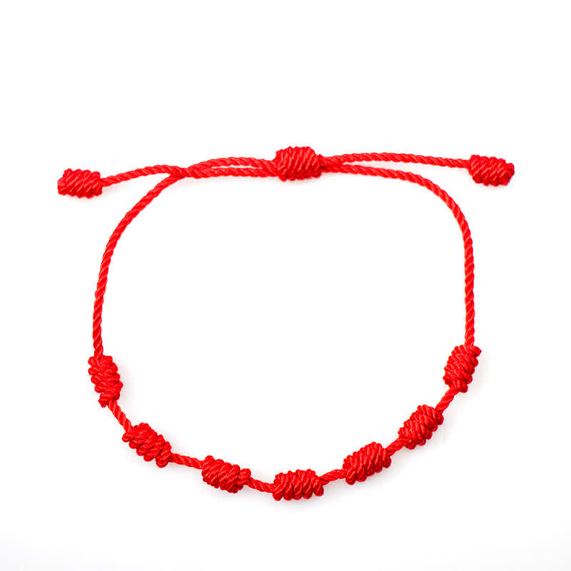 ATELIER-TIBET – Coffret de 4 Bracelets de Protection Mauvais Œil en Fil Rouge – Amulettes Symboliques Ajustables