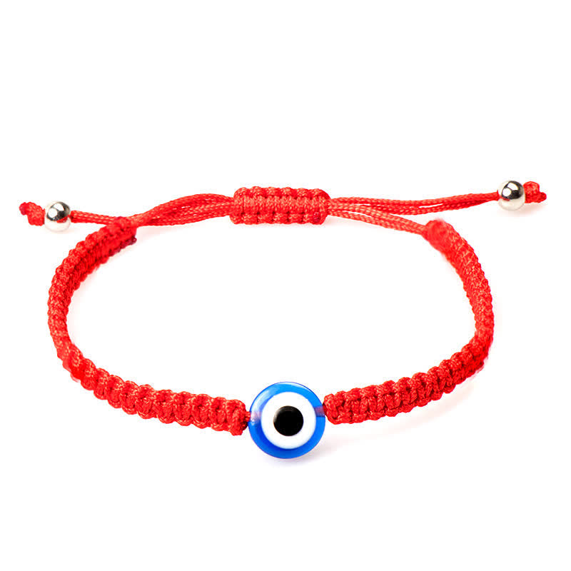 ATELIER-TIBET – Coffret de 4 Bracelets de Protection Mauvais Œil en Fil Rouge – Amulettes Symboliques Ajustables