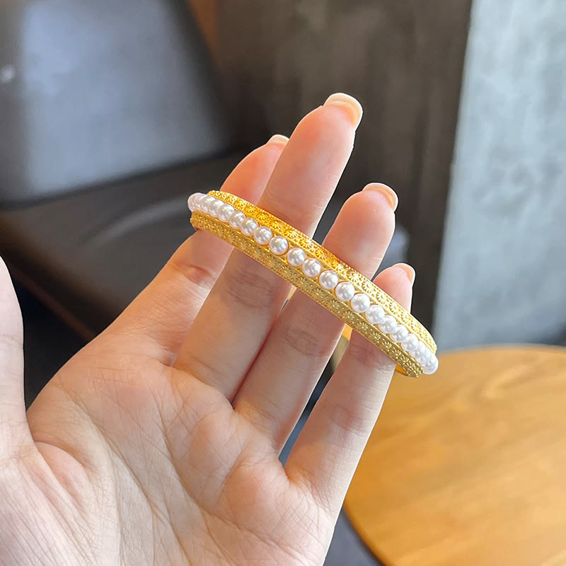 ATELIER-TIBET Bracelet Manchette Cuivre & Perles – Équilibre & Douceur