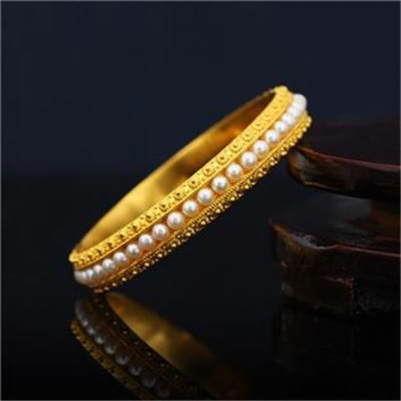 ATELIER-TIBET Bracelet Manchette Cuivre & Perles – Équilibre & Douceur