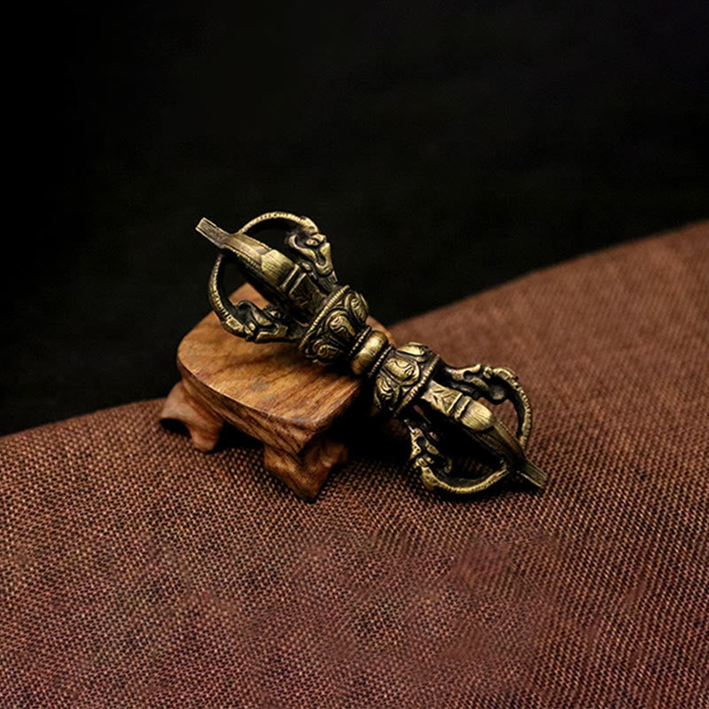 ATELIER-TIBET – Vajra Dorje Tibétain en Cuivre Fait Main au Népal | Décoration Méditation