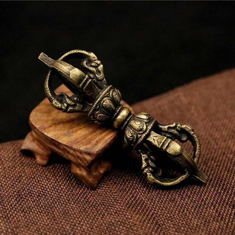 ATELIER-TIBET – Vajra Dorje Tibétain en Cuivre Fait Main au Népal | Décoration Méditation