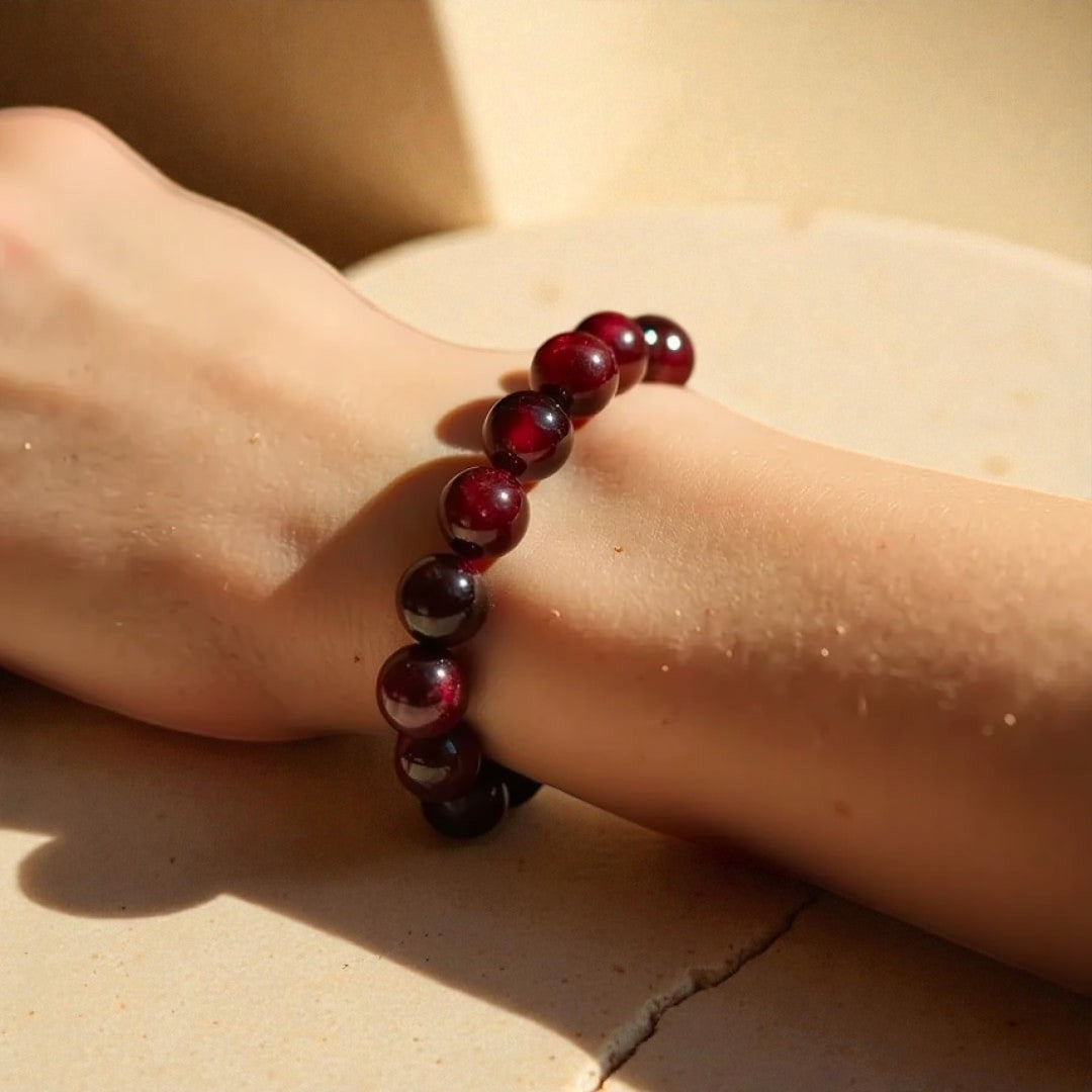 ATELIER-TIBET – Bracelet Force de Vie en Grenat Almandin