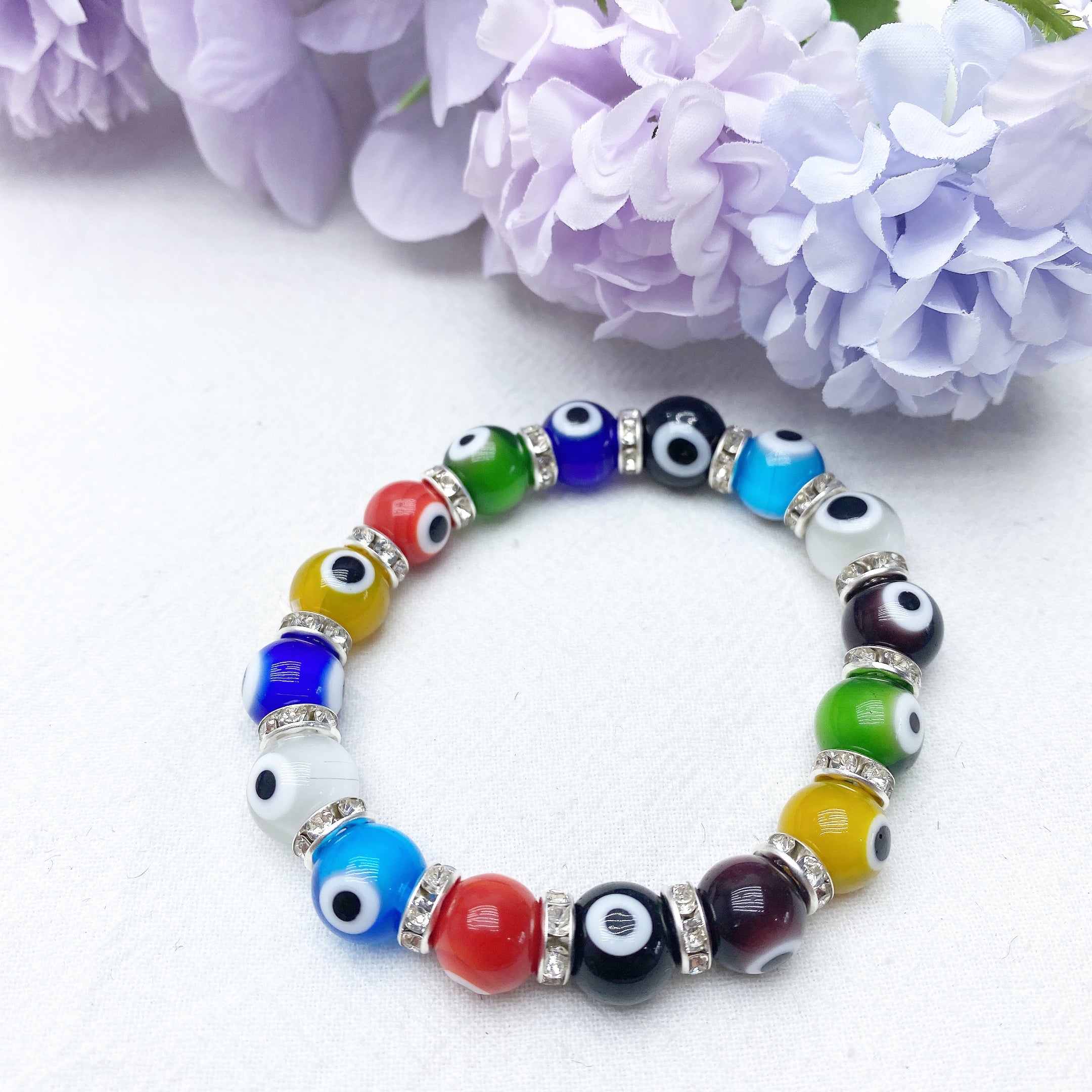 ATELIER-TIBET Bracelet Œil Protecteur Cristal 8-10mm