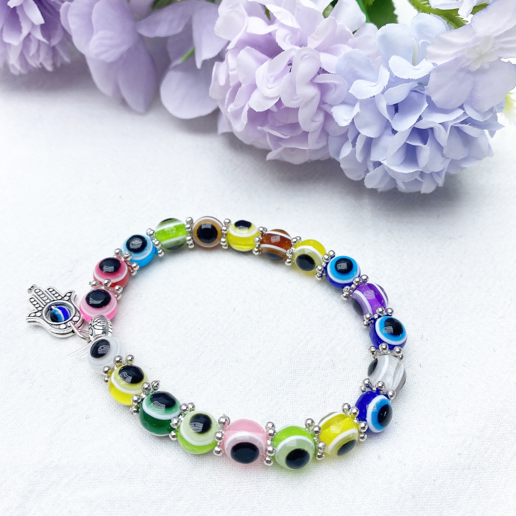 ATELIER-TIBET Bracelet Œil Protecteur Cristal 8-10mm