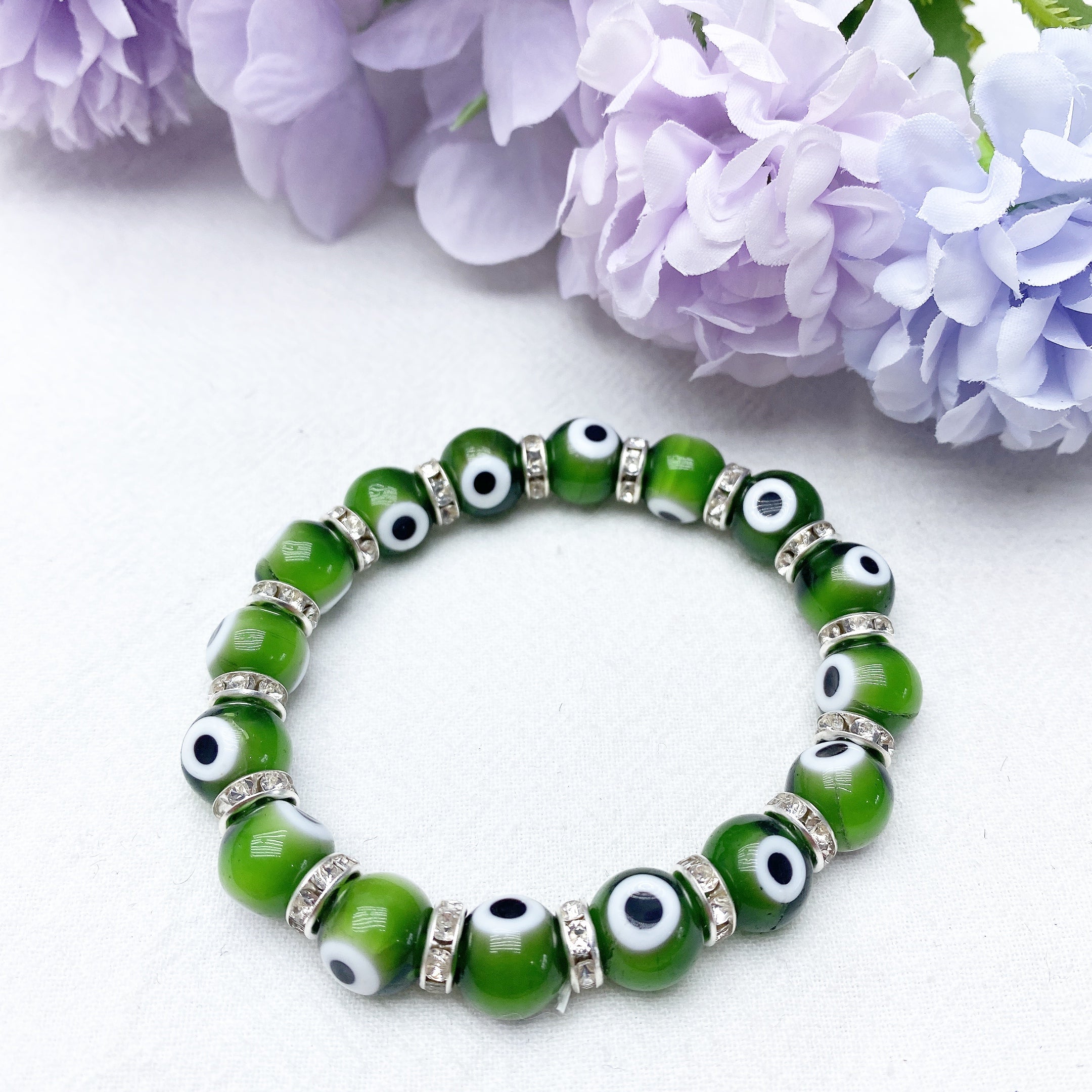 ATELIER-TIBET Bracelet Œil Protecteur Cristal 8-10mm