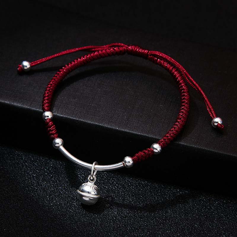 ATELIER-TIBET – Bracelet Unisexe à Grelot Rouge (Fil Rouge Protecteur)