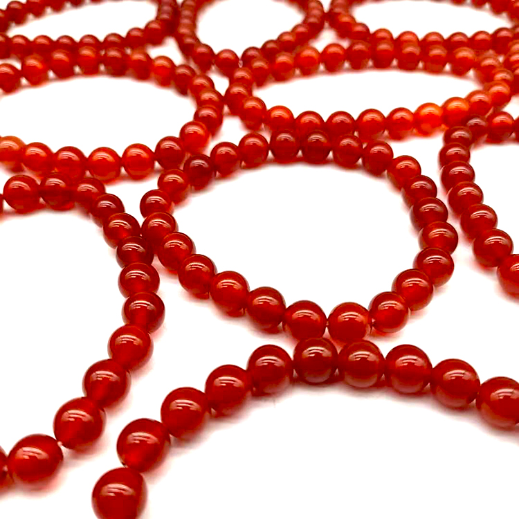 ATELIER-TIBET – Bracelet en Cornaline Naturelle 8 mm, Perles Polies Énergétiques