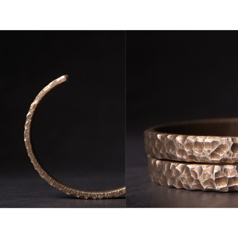 ATELIER-TIBET – Bracelet Spirituel Équilibre en Pierre de Lave 8 mm & Cuivre