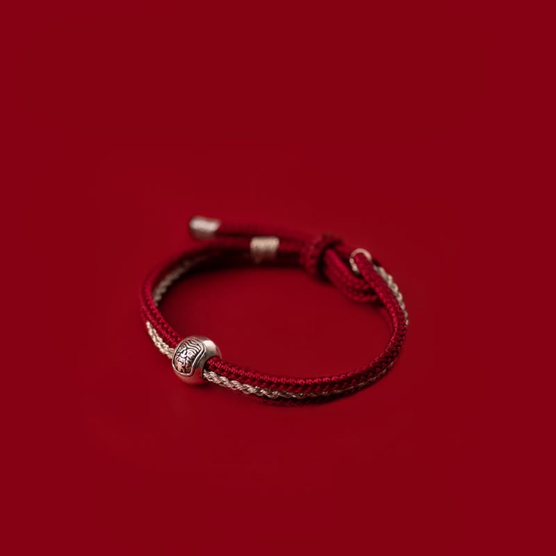 ATELIER-TIBET Bracelet Tibétain Zakiram Argent 925 – 8 mm