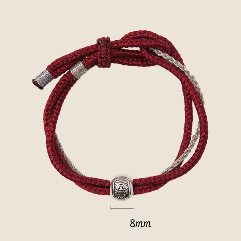 ATELIER-TIBET Bracelet Tibétain Zakiram Argent 925 – 8 mm