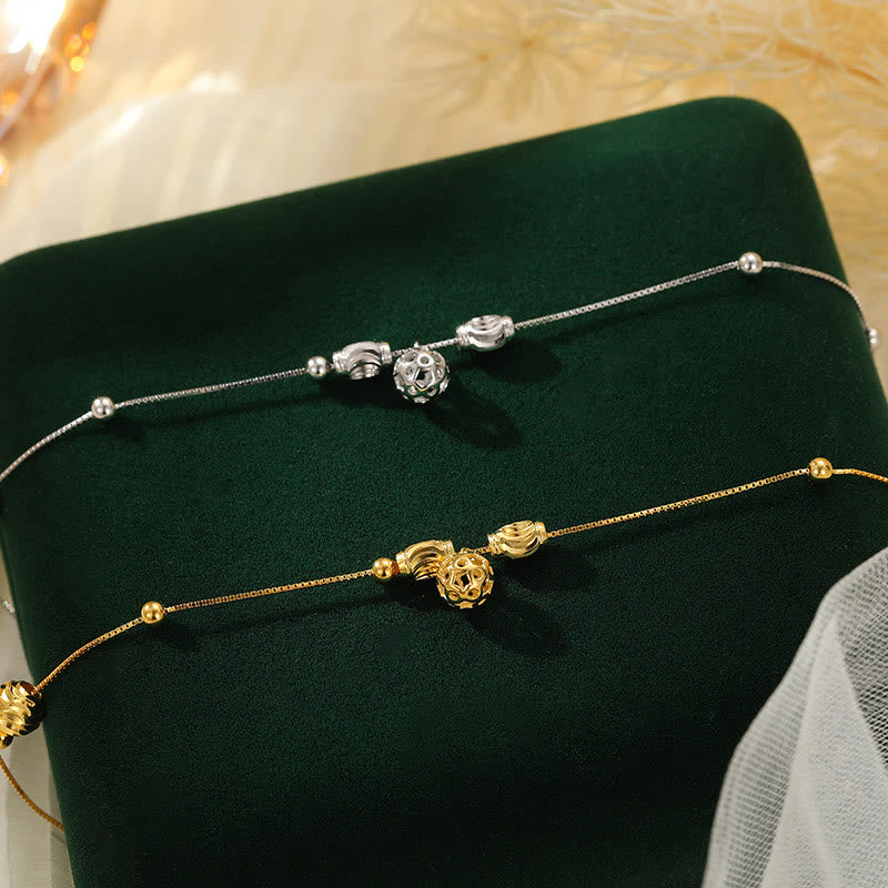 ATELIER-TIBET – Chevillière Perles Argent 925 6 mm