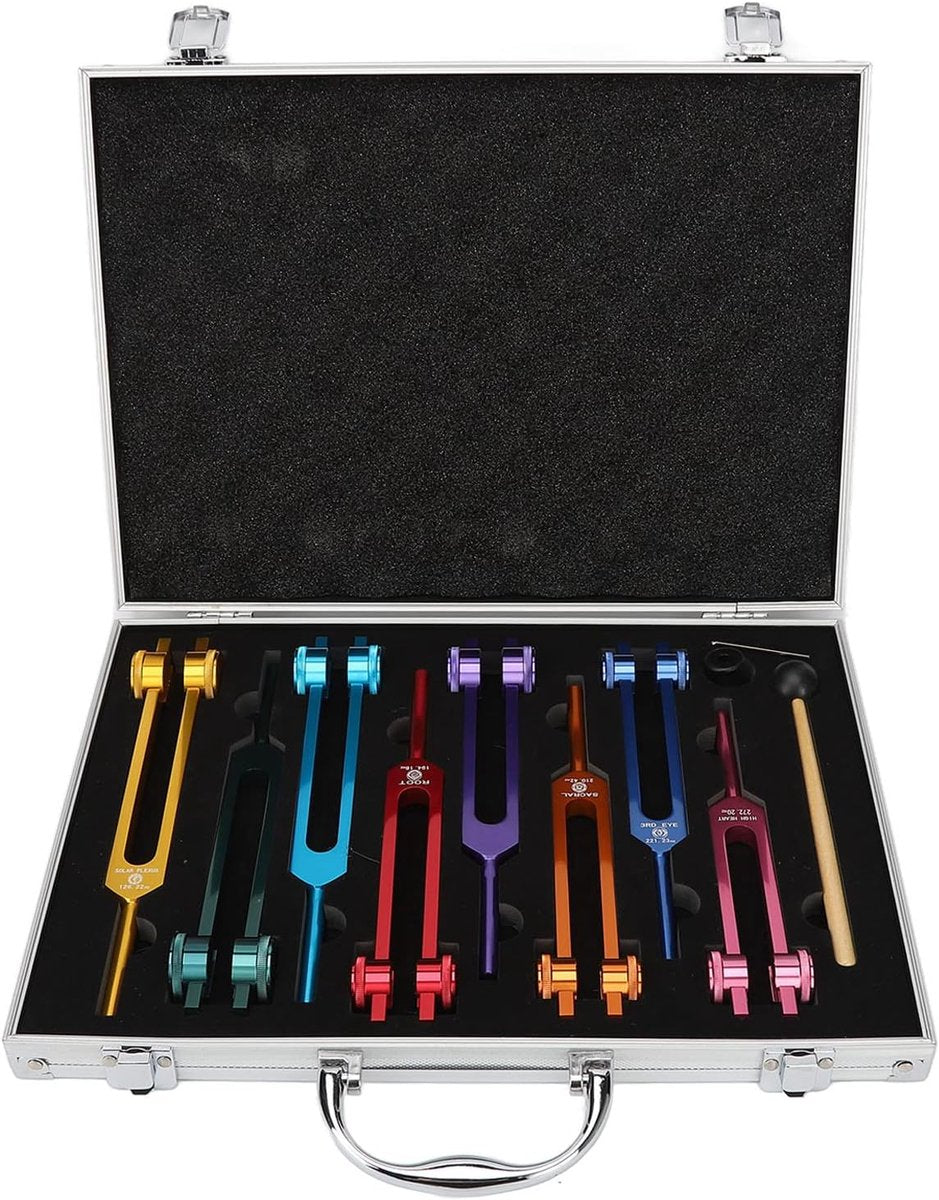 ATELIER-TIBET Set de Diapasons Chakra – Ensemble complet pour équilibre énergétique & bien-être