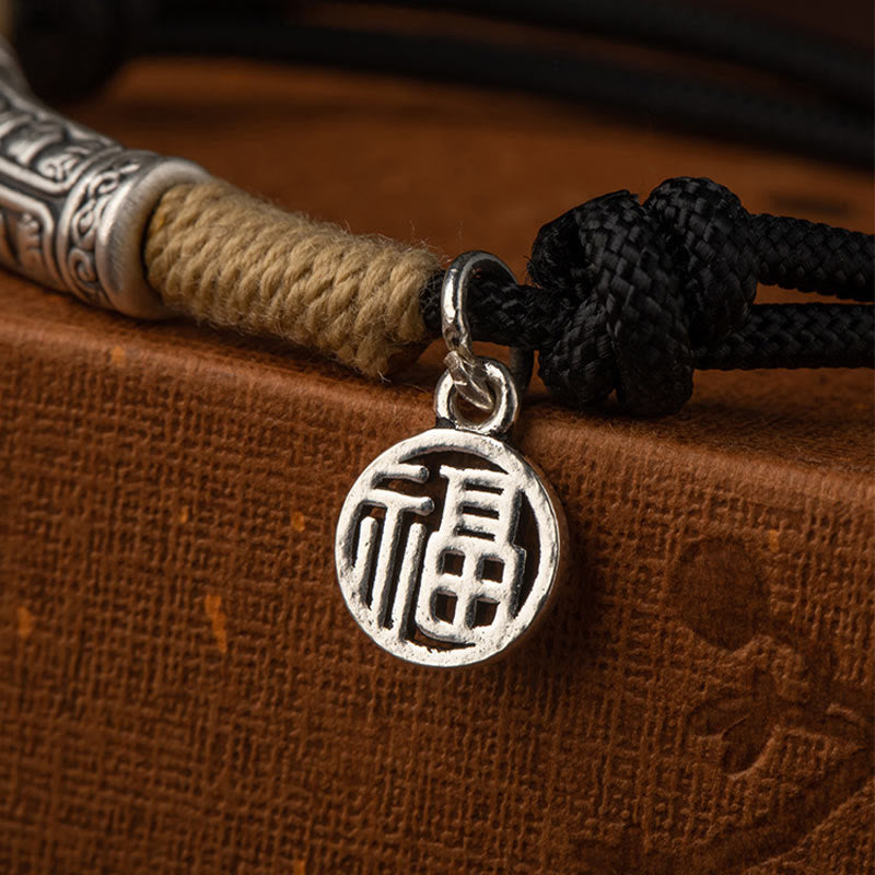 ATELIER-TIBET – Bracelet Mantra Om Mani Padme Hum en Argent 999 ou Cuivre