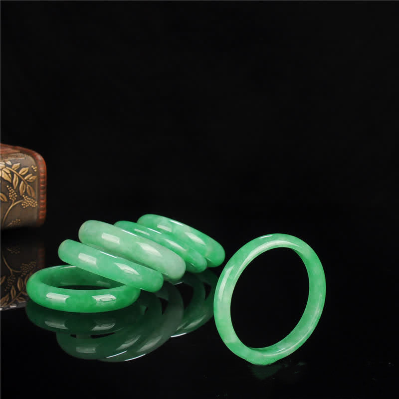 ATELIER-TIBET – Bracelet Jonc en Jadéite Naturelle | Harmonie & Élégance Intemporelle