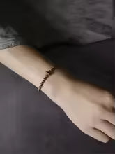 ATELIER-TIBET Bracelet cuivre oxydé fait main – Style punk/rock, mixte et stretch