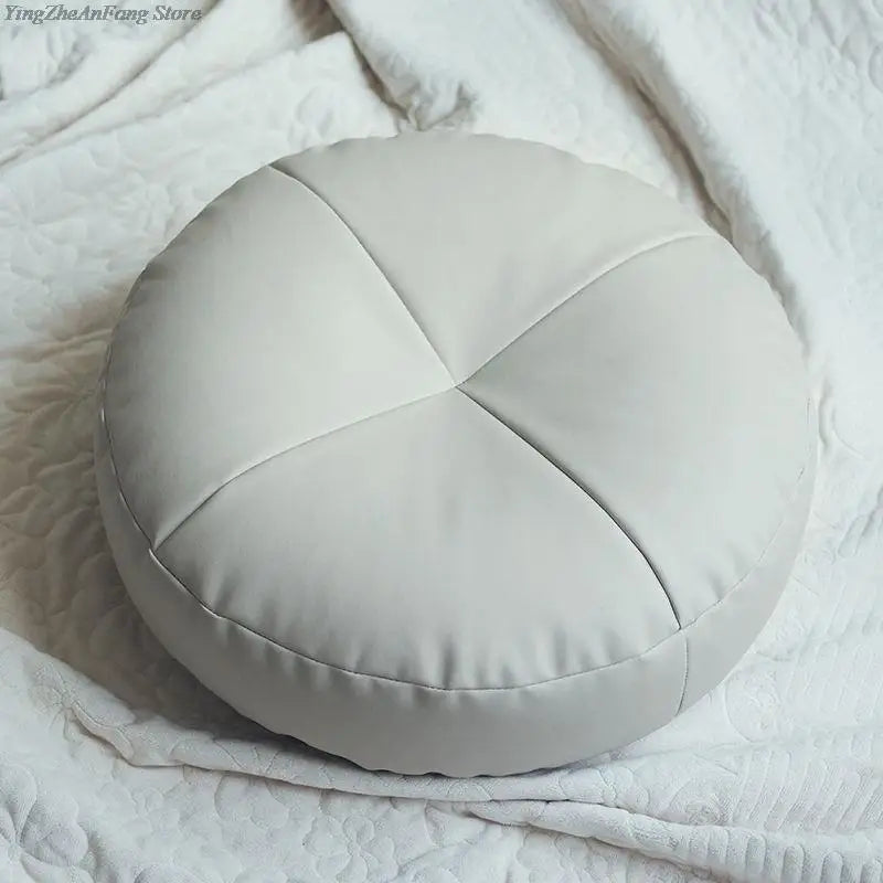 ATELIER-TIBET — Coussin Japonais Minimaliste en Similicuir (PU) | Assise Confort & Design Épuré