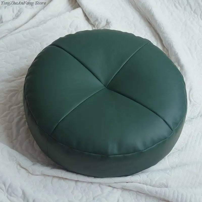 ATELIER-TIBET — Coussin Japonais Minimaliste en Similicuir (PU) | Assise Confort & Design Épuré