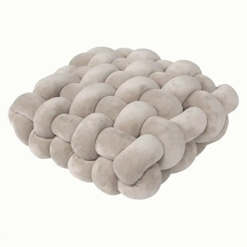 ATELIER-TIBET — Coussin de Sol Tressé en Coton 40 × 40 cm | Confort Douillet & Style Moderne