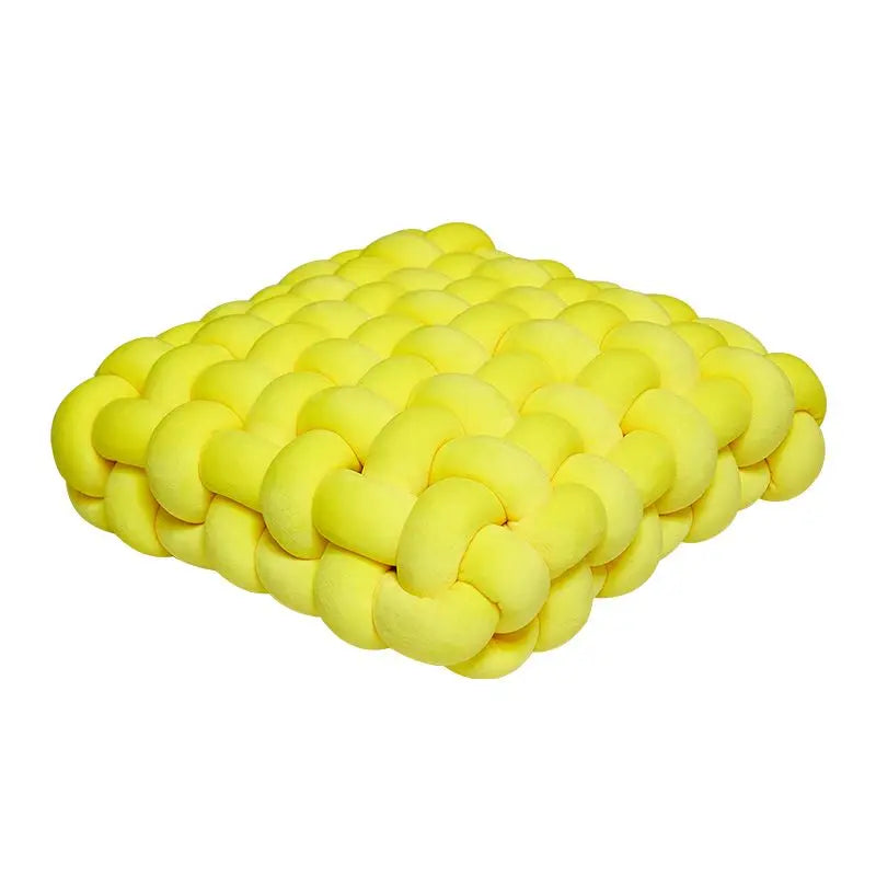 ATELIER-TIBET — Coussin de Sol Tressé en Coton 40 × 40 cm | Confort Douillet & Style Moderne