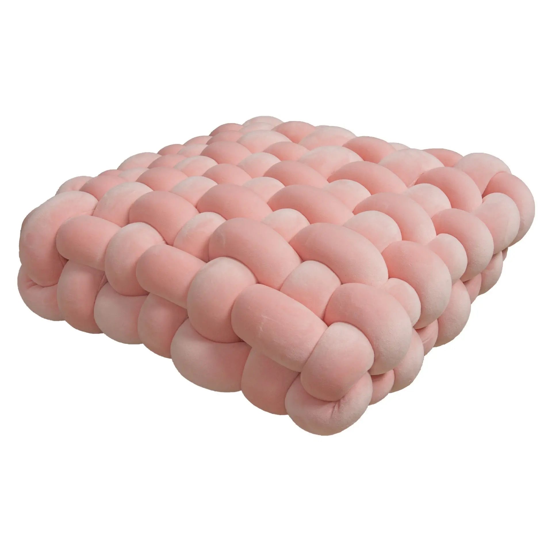 ATELIER-TIBET — Coussin de Sol Tressé en Coton 40 × 40 cm | Confort Douillet & Style Moderne