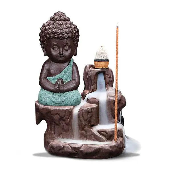 ATELIER-TIBET – Fontaine à Encens Bouddha Méditant à Refoulement