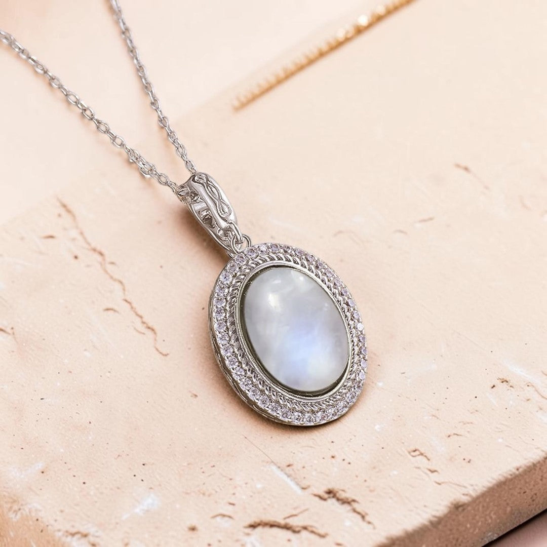 ATELIER-TIBET – Pendentif Douceur d’Âme en Pierre de Lune