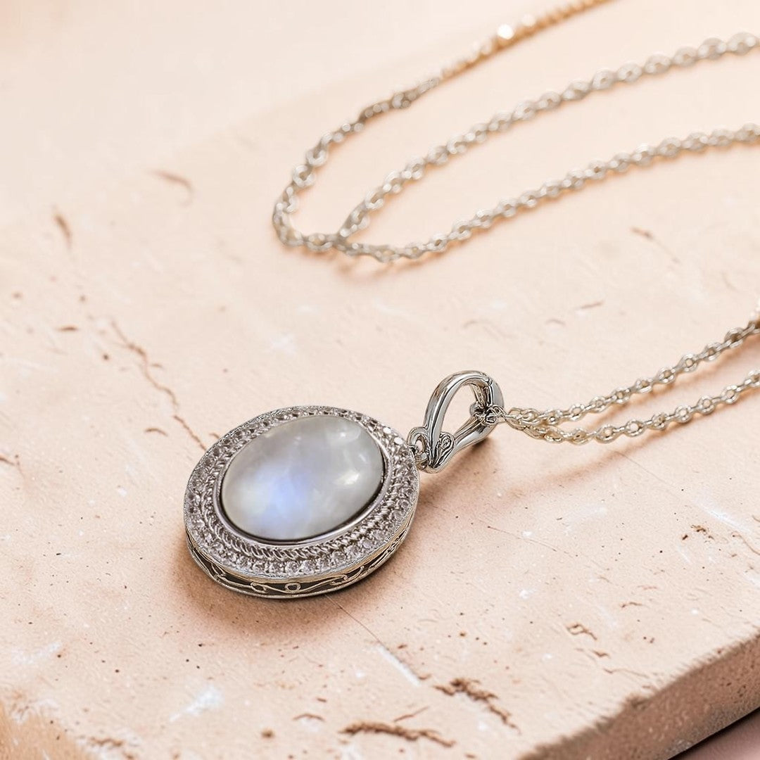 ATELIER-TIBET – Pendentif Douceur d’Âme en Pierre de Lune