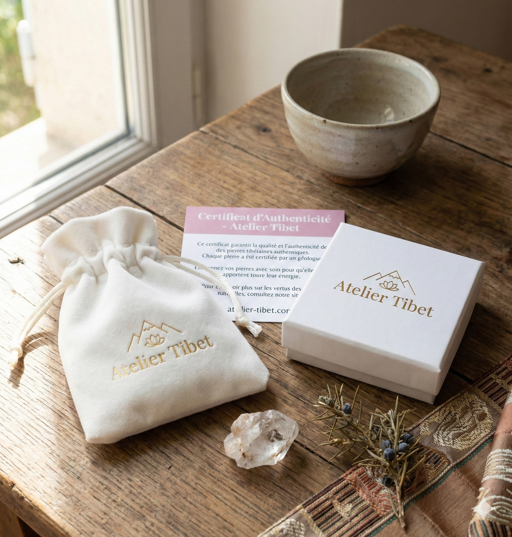 ATELIER-TIBET – Bague “Shanti” en Améthyste – Calme Intérieur & Élégance Apaisante